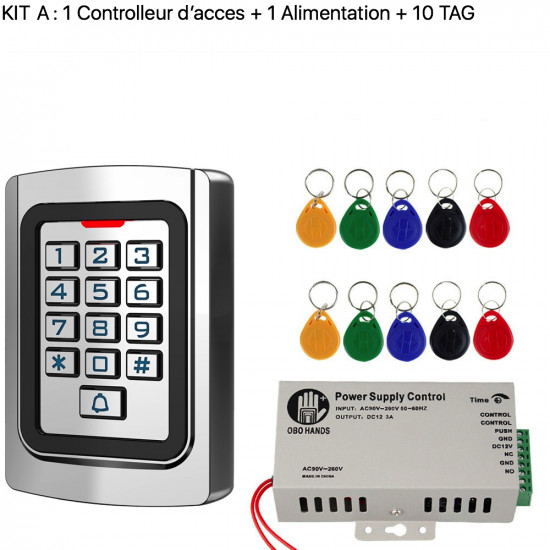 Kit de système de contrôle d'accès de porte K10-A